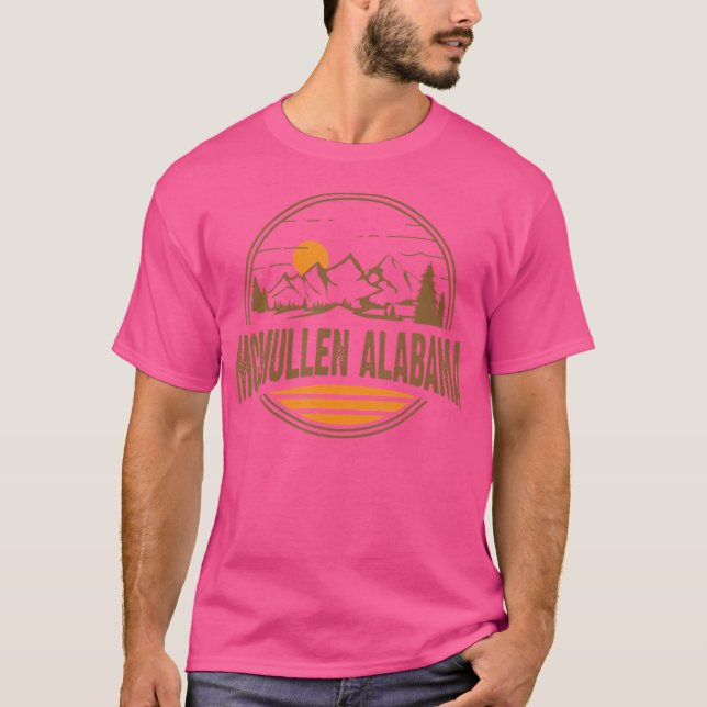 T-shirt Vintage Mcmullen Alabama Mountain Randonnée souven (Devant)