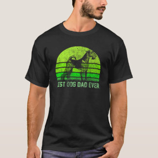 T-shirt Vintage Meilleur Airedale Terrier Chien Papa Jamai