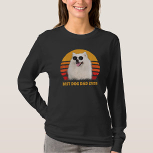 T-shirt Vintage Meilleur Américain Eskimo Chien Papa Jamai