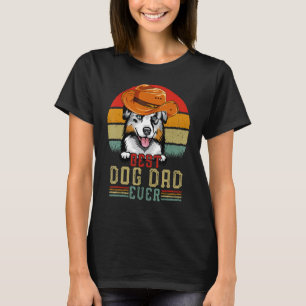 T-shirt Vintage Meilleur Berger Australien Papa Chien Jama