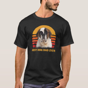T-shirt Vintage Meilleur Bernard Chien Papa Jamais Pères C