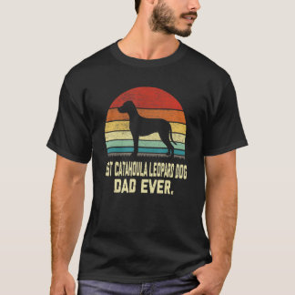 T-shirt Vintage meilleur catahoula léopard chien père jama