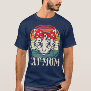T-shirt Vintage Meilleur Chat Maman toujours, Chat Fête de