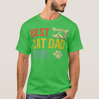 T-shirt Vintage Meilleur Chat Papa Jamais Chat Papa Cadeau