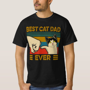 T-shirt Vintage Meilleur Chat Papa Jamais Drôle Chat Dadd