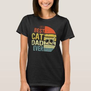 T-shirt Vintage Meilleur Chat Papa Jamais Pour Homme Chat 