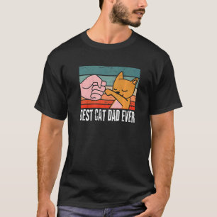 T-shirt Vintage Meilleur Chat Papa Jamais Rétro Fête des p