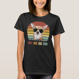 T-shirt Vintage Meilleur Chihuahua Chien Papa Jamais
