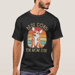 T-shirt Vintage Meilleur Corgi Chien Maman Jamais Drôle Am