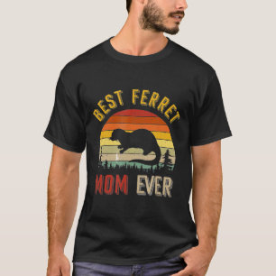 T-shirt Vintage Meilleur Ferret Maman Jour des mères