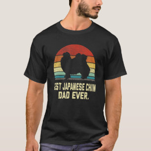 T-shirt Vintage Meilleur Japonais Chin Papa Jamais Chien