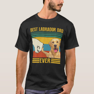 T-shirt Vintage Meilleur Labrador Papa Jamais Parfait Pour