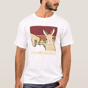 T-shirt Vintage Meilleur Lapin Papa Jamais Fête des pères 