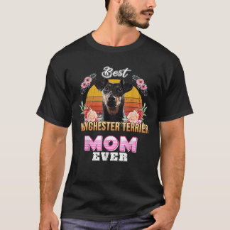 T-shirt Vintage Meilleur Manchester Terrier Maman Ever Mèr