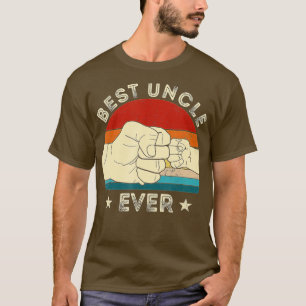 T-shirt Vintage Meilleur Oncle Jamais Fist Bump Funny Tiss