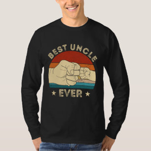 T-shirt Vintage Meilleur Oncle Jamais Fist Bump Funny Tiss