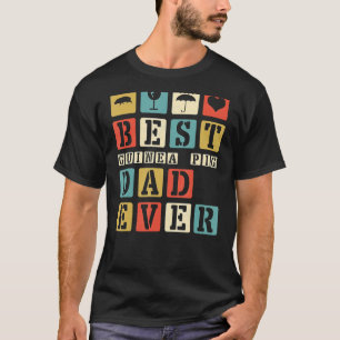 T-shirt Vintage Meilleur Papa Cochon Toujours Essentiel