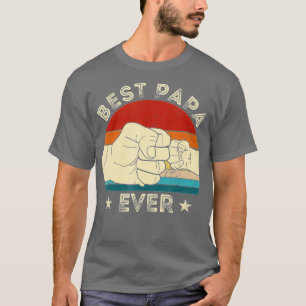 T-shirt Vintage Meilleur Papa Jamais Fist Bump Funky Grand