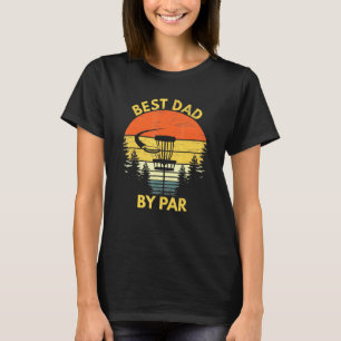 T-shirt Vintage Meilleur Papa Par Disc Golf Hommes Fête de