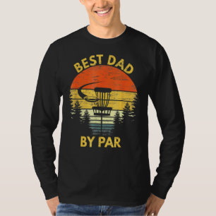 T-shirt Vintage Meilleur Papa Par Disc Golf Hommes Fête de
