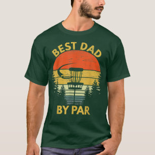 T-shirt Vintage Meilleur Papa Par Disque Golf Cadeau Homme