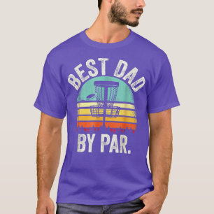 T-shirt Vintage Meilleur Papa Par Disque Golf Cadeaux Homm
