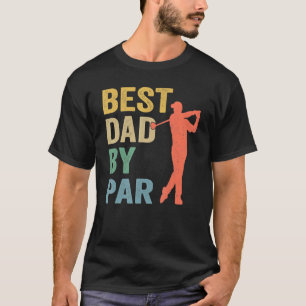 T-shirt Vintage Meilleur papa Par Par Fête des pères Golf