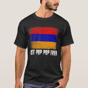 T-shirt Vintage Meilleur Pop Pop Ever Hommes Rétro Arménie