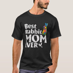 T-shirt Vintage Meilleure maman lapin jamais coupé couleur