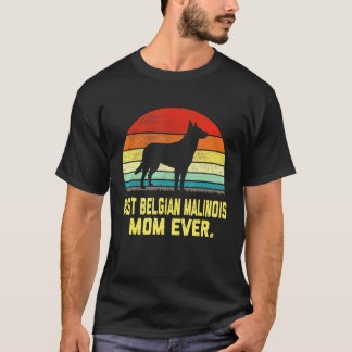 T-shirt Vintage Meilleure maman Malinoise belge