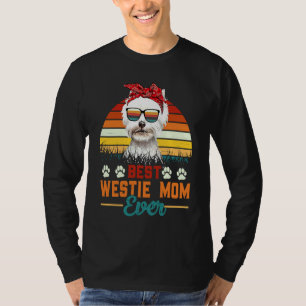 T-shirt vintage Meilleure maman Westie de tous les