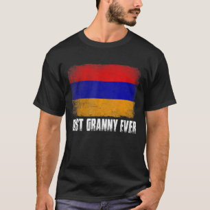T-shirt Vintage Meilleure mamie jamais femmes Rétro Arméni