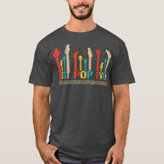 T-shirt Vintage Meilleure Pop Ever Daddy Fête des pères de