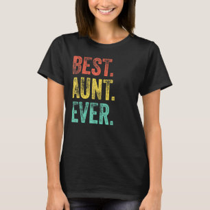 T-shirt Vintage Meilleure tante Jamais Rétro Tante Maman D