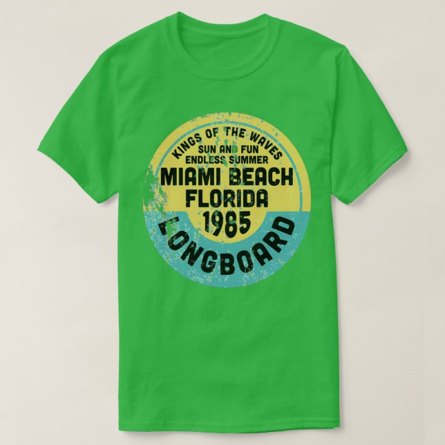 T-shirt Vintage Miami Beach (Design devant)