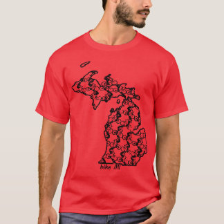 T-shirt Vintage Michigan State Vélo MI Vélo équitation