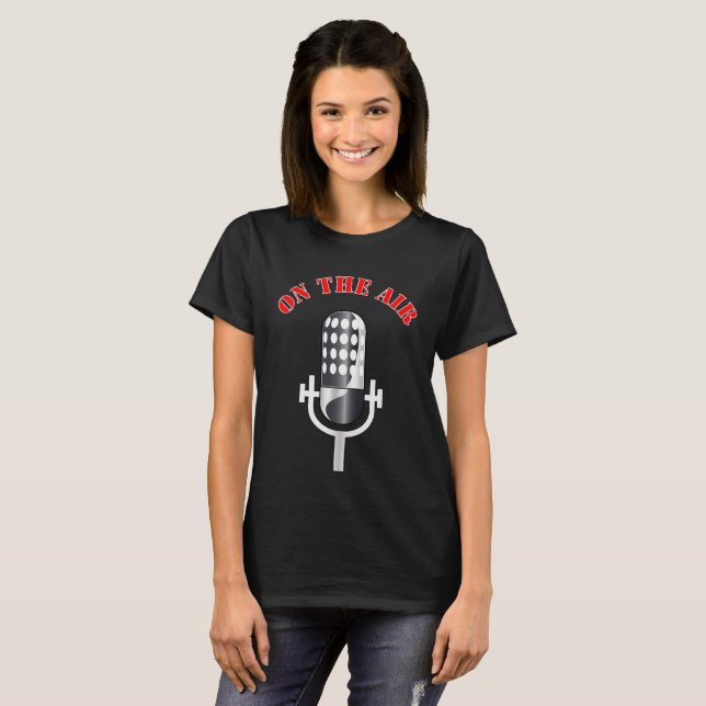 T-shirt Vintage microphone (Devant entier)