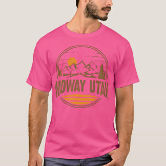 T-shirt Vintage Midway Utah Mountain Randonnée Souvenir Im