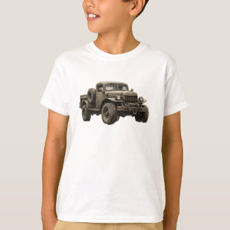 T-shirt Vintage Military Off-Road Truck Illustration