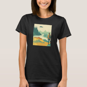 T-shirt vintage minimaliste Fusion Nostalgale Rétr