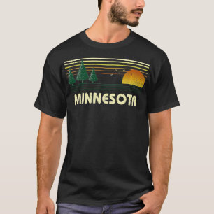T-shirt Vintage Minnesota Sunset State Travel Souvenir