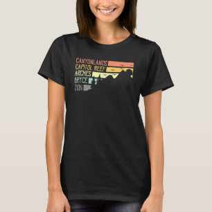 T-shirt Vintage Moab Souvenir Big 5 Utah Mighty Five Natio
