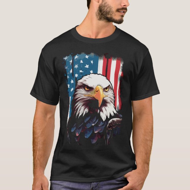 T-shirt vintage modern kretro adler (Devant)