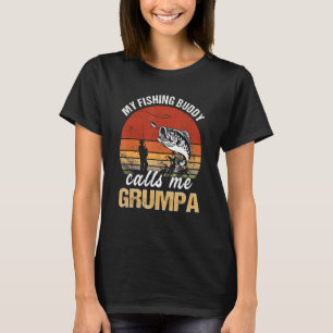 T-shirt Vintage Mon Ami De Pêche M'appelle Grumpa Famille