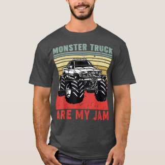 T-shirt Vintage Monster Truck Retro Style Monster Trucks A