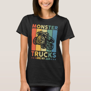 T-shirt Vintage Monster Truck sont mon Cool Jam Retro Suns