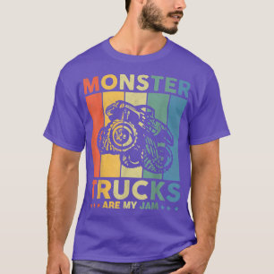 T-shirt Vintage Monster Truck sont mon Cool Jam Retro Suns