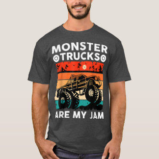 T-shirt Vintage Monster Truck sont mon Cool Jam Retro Suns