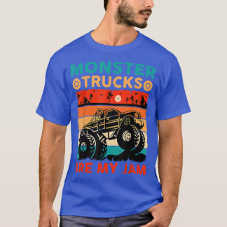T-shirt Vintage Monster Truck sont mon Cool Jam Retro Suns