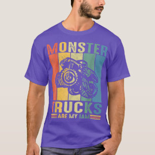T-shirt Vintage Monster Truck sont mon Cool Jam Retro Suns